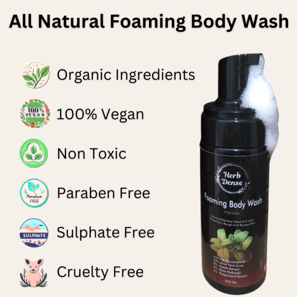 Herb Dense Foaming Body Wash for men - Image 2