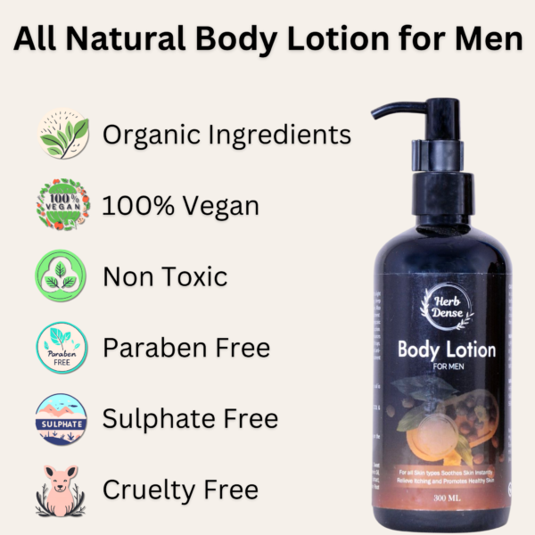 Herb Dense All Natural Body Lotion for men - Image 2