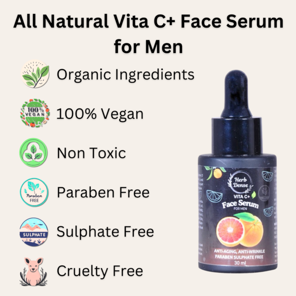 Herb Dense Vita C+ Face Serum for men - Image 2