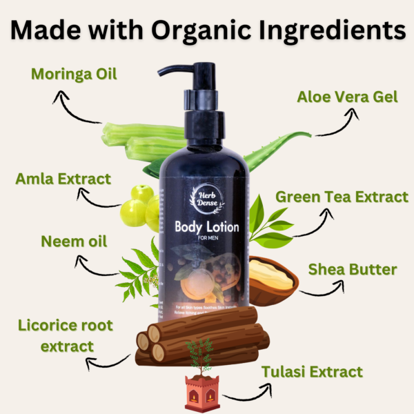 Herb Dense All Natural Body Lotion for men - Image 3
