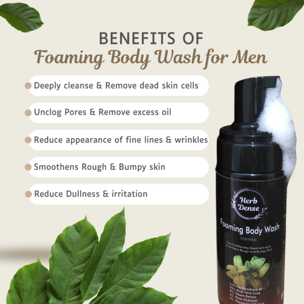 Herb Dense Foaming Body Wash for men - Image 4