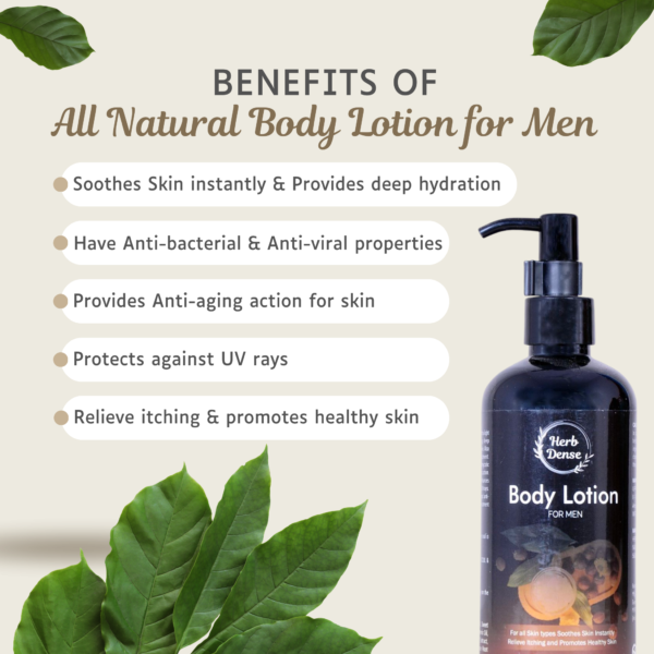 Herb Dense All Natural Body Lotion for men - Image 4